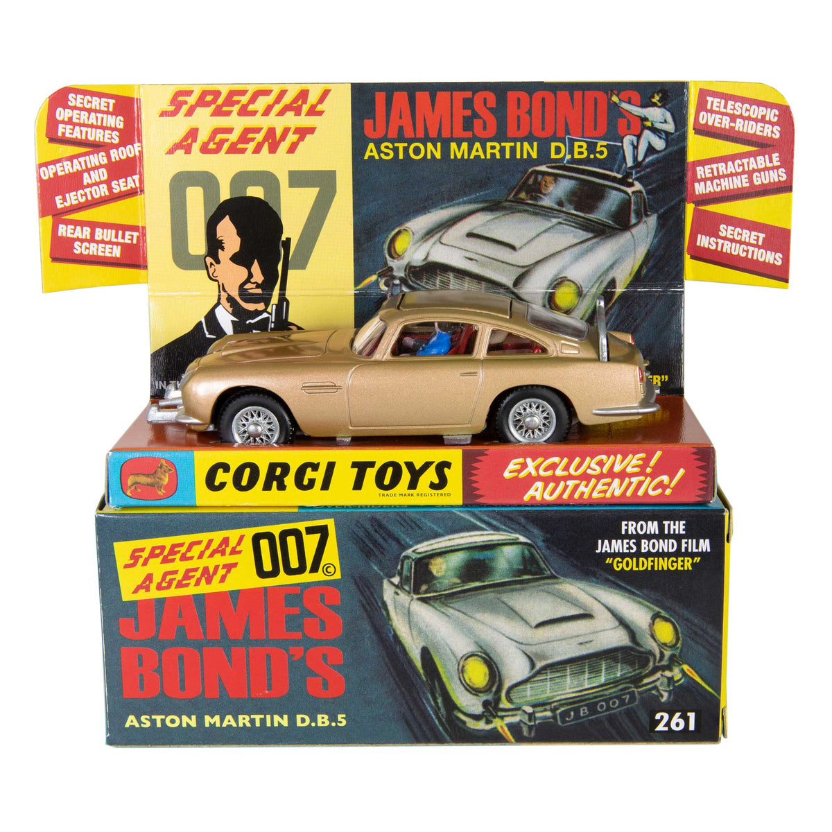 ミニカー CORGI special agent 007 James Bond's Vintage 1966 Special Agent 007 James Bond Aston Martin DB5