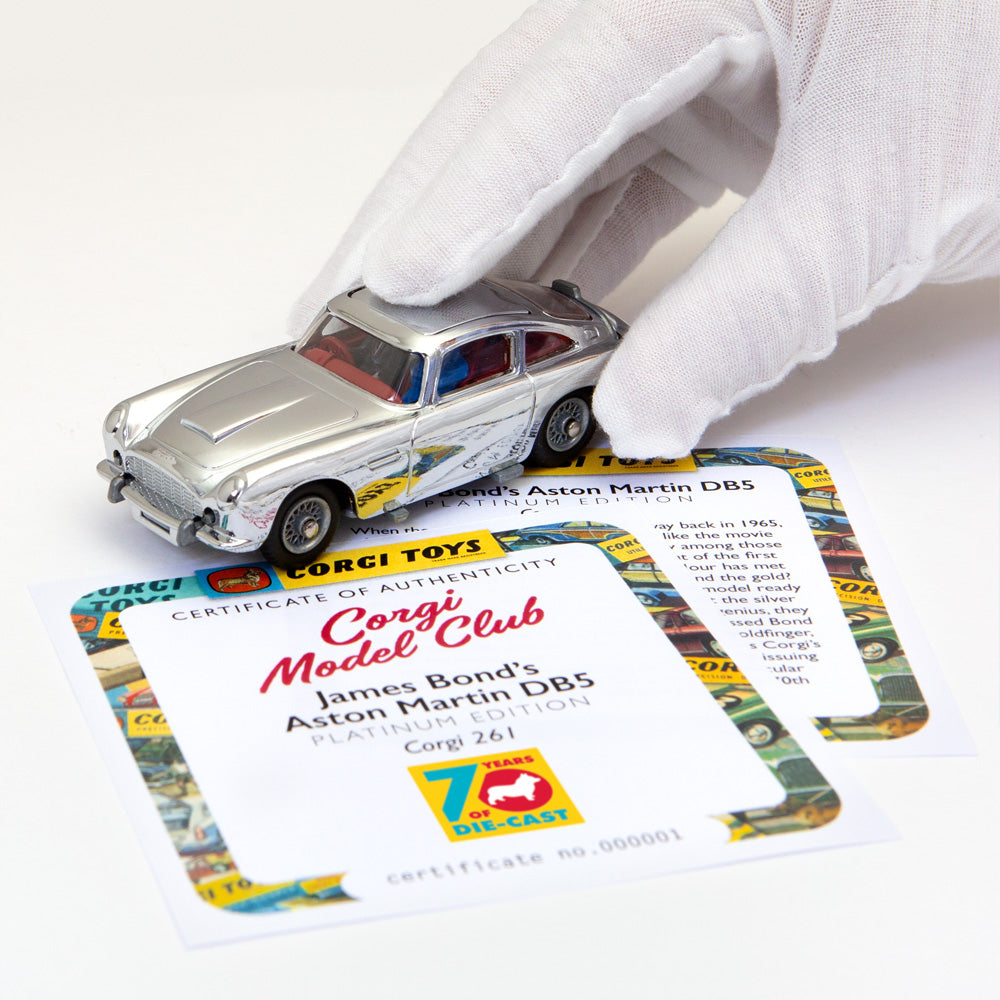 James Bond's Aston Martin DB5 Platinum Edition (261) expected to