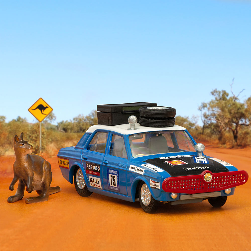 Corgi - Voiture miniature - Corgi Toys 302 Hillman Hunter With Kangaroo, Boxed - Boîte de Corgi - Voiture miniature - Corgi Toys 302 Hillman Hunter With Kangaroo, Boxed - Boîte de
