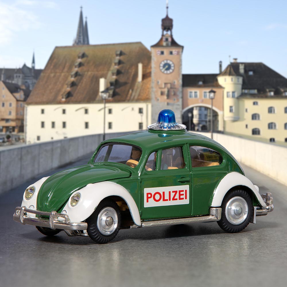 Corgi Toys 492 - VW 1200 European Police VW 1200 Saloon in Repro Karton Vintage Corgi Toys 492 - VW 1200 European Police VW 1200 Saloon in Repro Karton Vintage