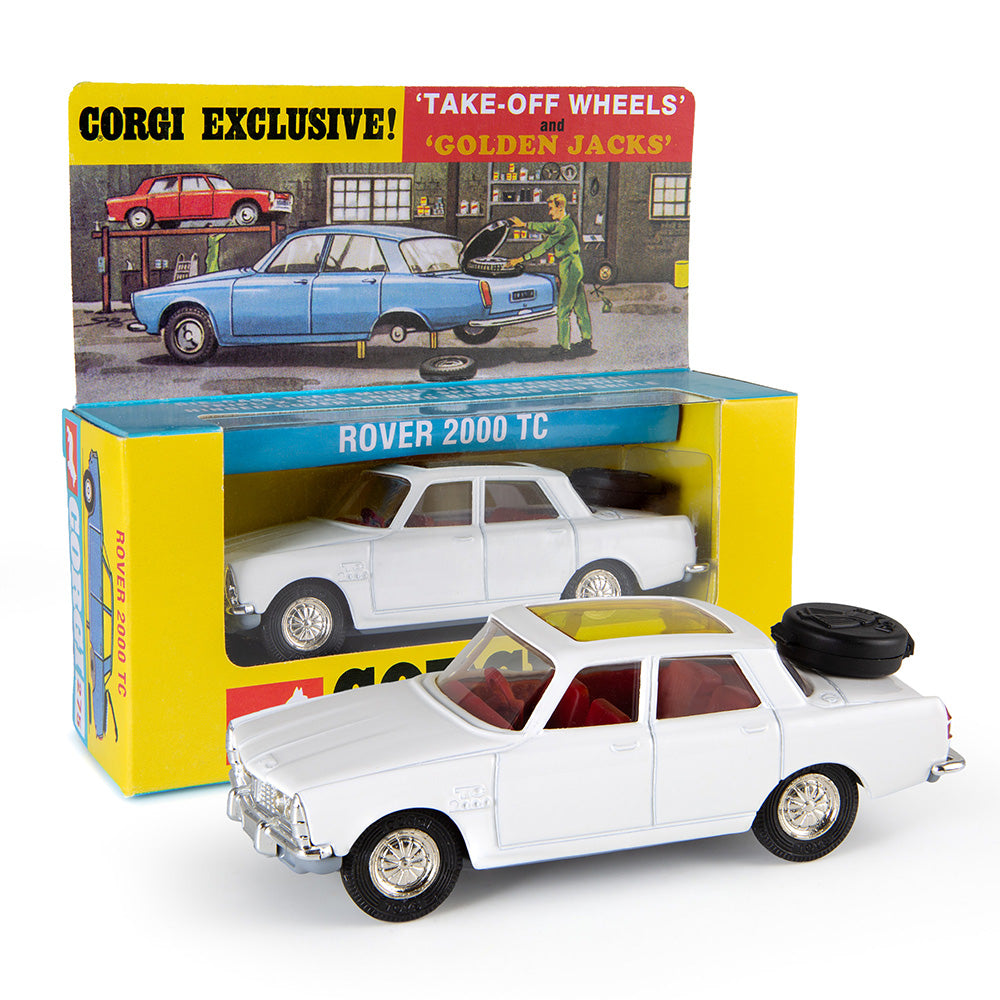 Rover 2000 TC White 'Take Off Wheels' and 'Golden Jacks' (275