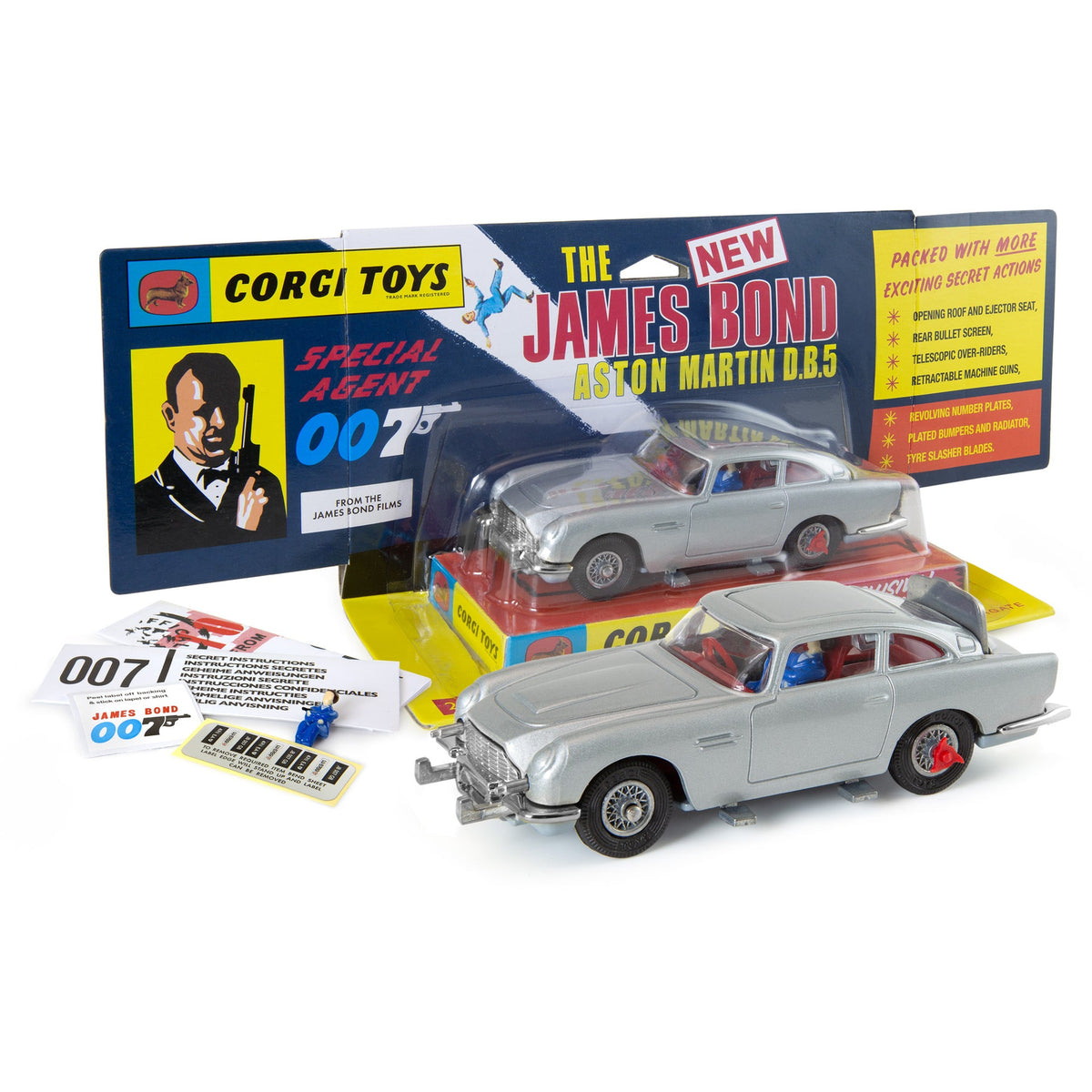 CORGI TOYS 007 Aston Martin DB5 箱付 英国製 james_Bond_270_with_box_silver