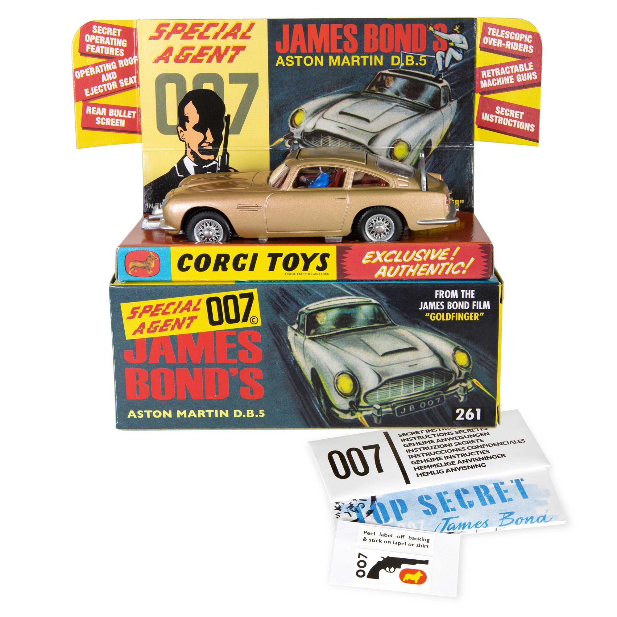 Corgi Toys put film icons in the driver's seat