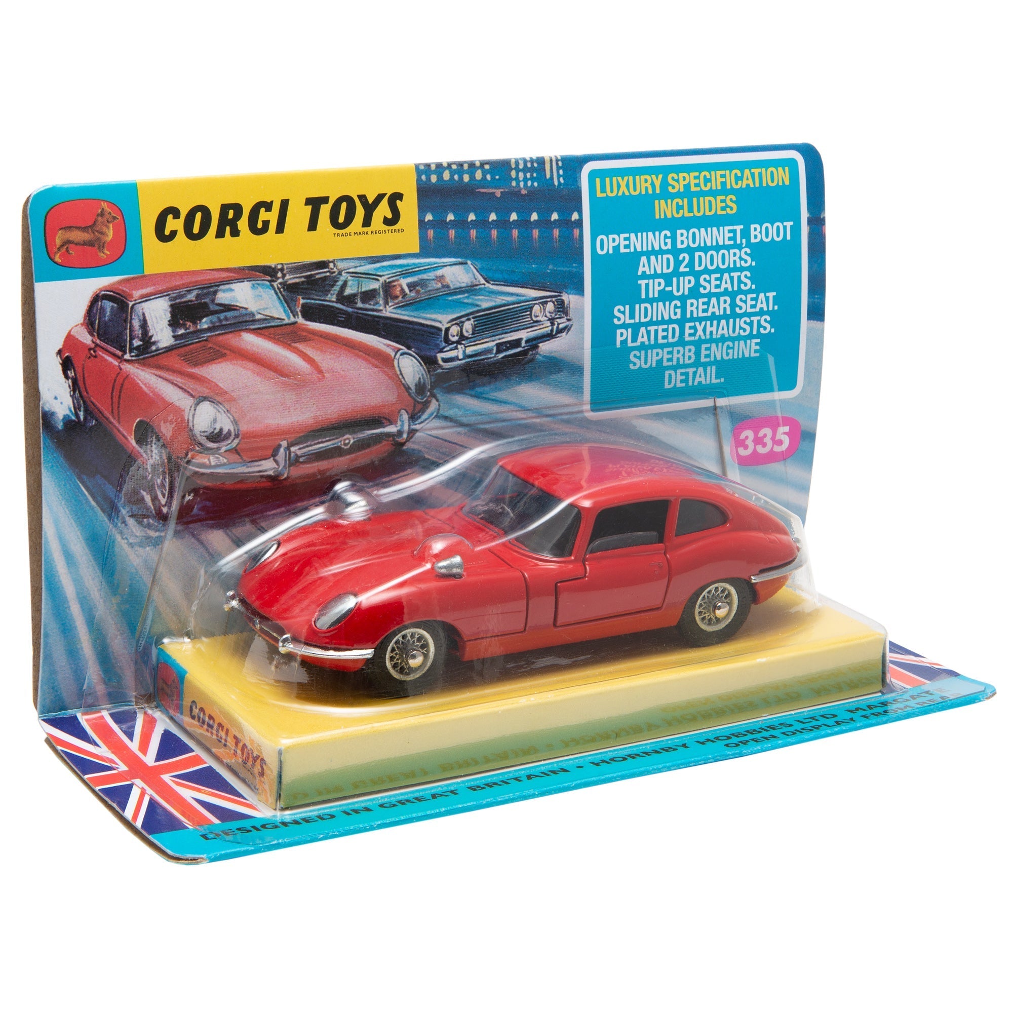 Corgi Toys 335 Jaguar 4.2 Litre 'E' Type Mint Boxed Corgi Toys 335 Jaguar 4.2 Litre 'E' Type Mint Boxed