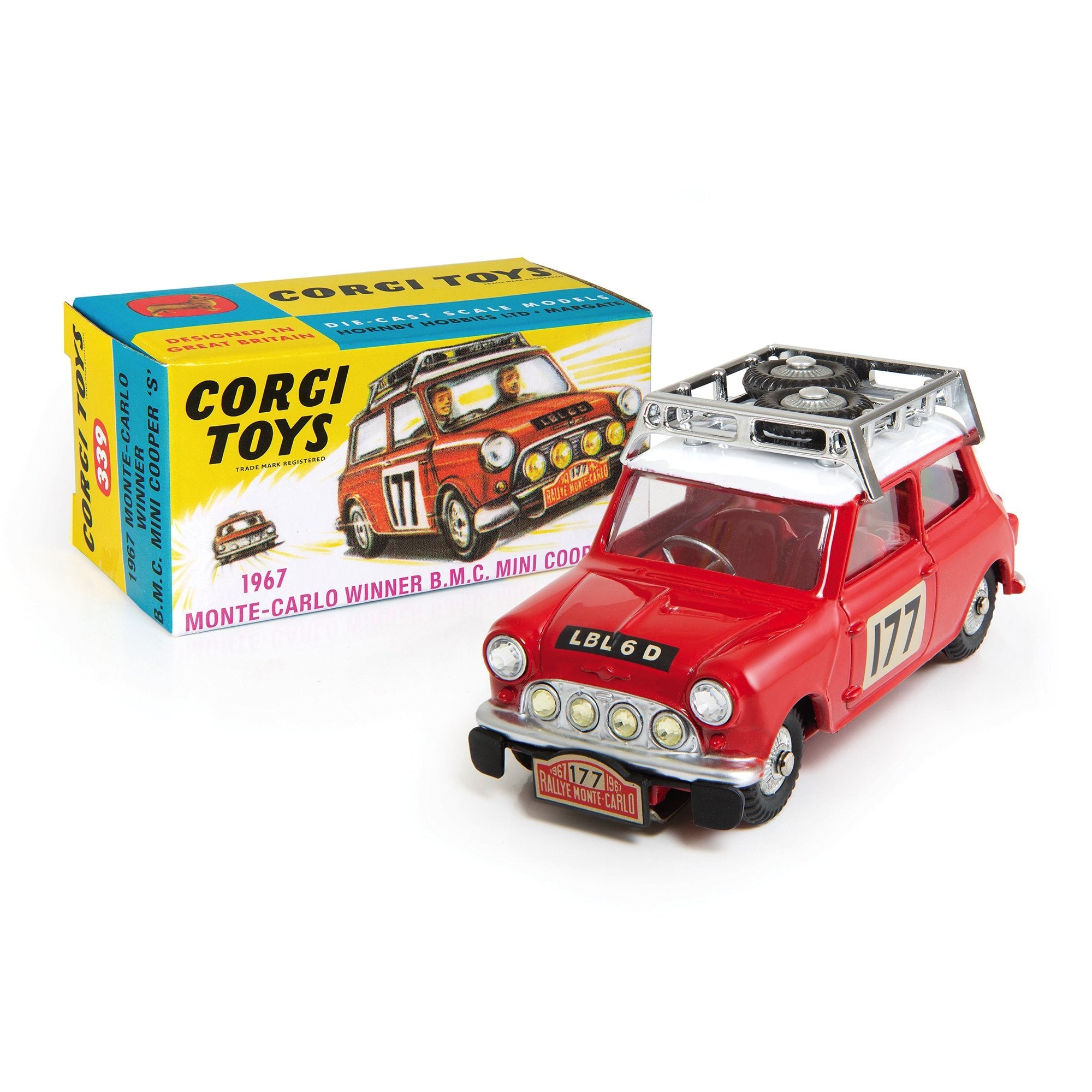 339 - Monte-Carlo Winner 1967 B.M.C. Mini Cooper 'S' – Corgi Model Club USA