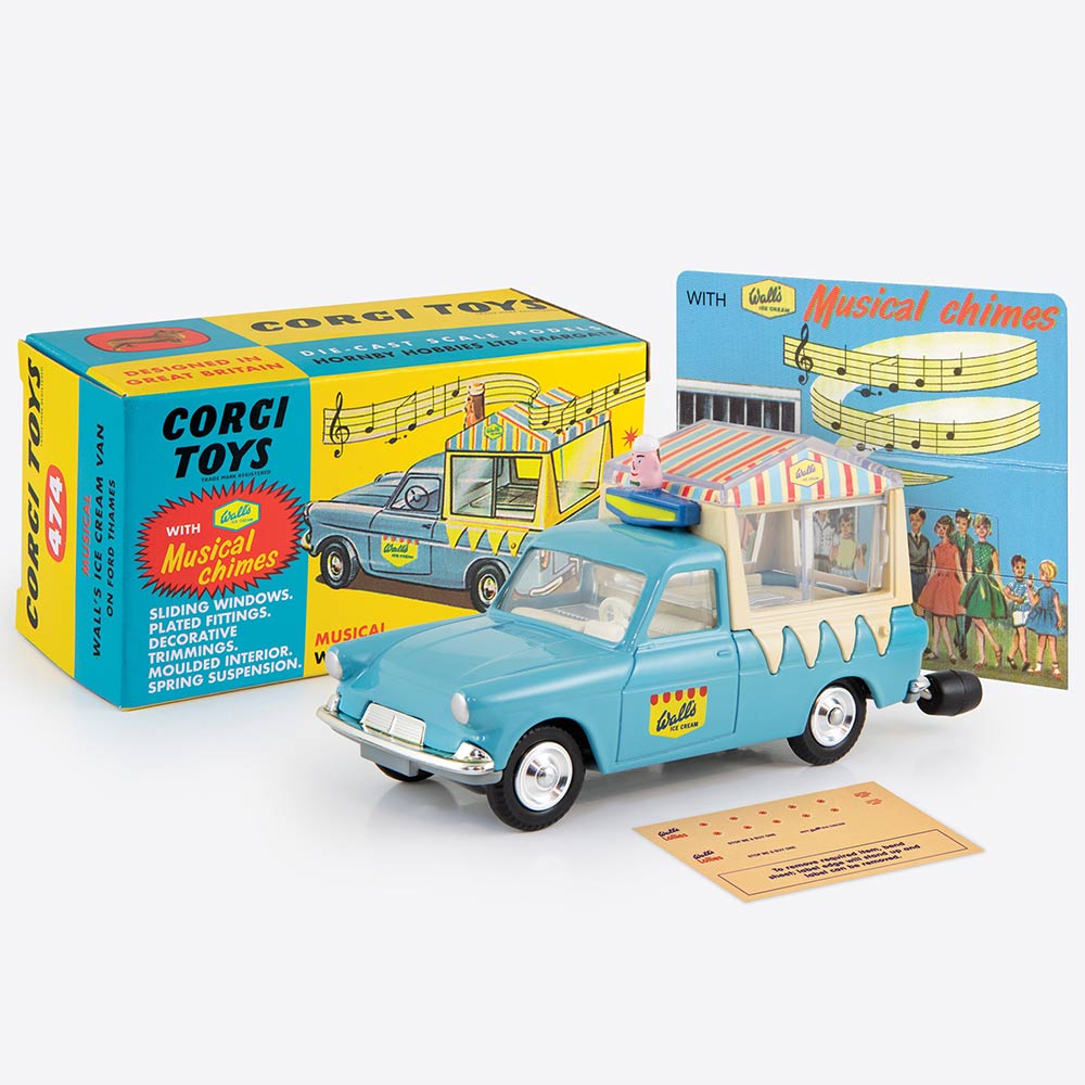REEDITION : Ford Thames Fourgon à Glaces Wall Avec Figurines Ndeg447 Corgi 1 43 REEDITION : Ford Thames Fourgon à Glaces Wall Avec Figurines Ndeg447 Corgi 1 43